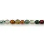Perlen Indischer Achat 3mm | Mehrfarbiger Naturstein