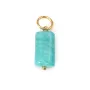 Pendente Amazonita do Peru Barroco – Pedra Natural & Anel Gold Filled