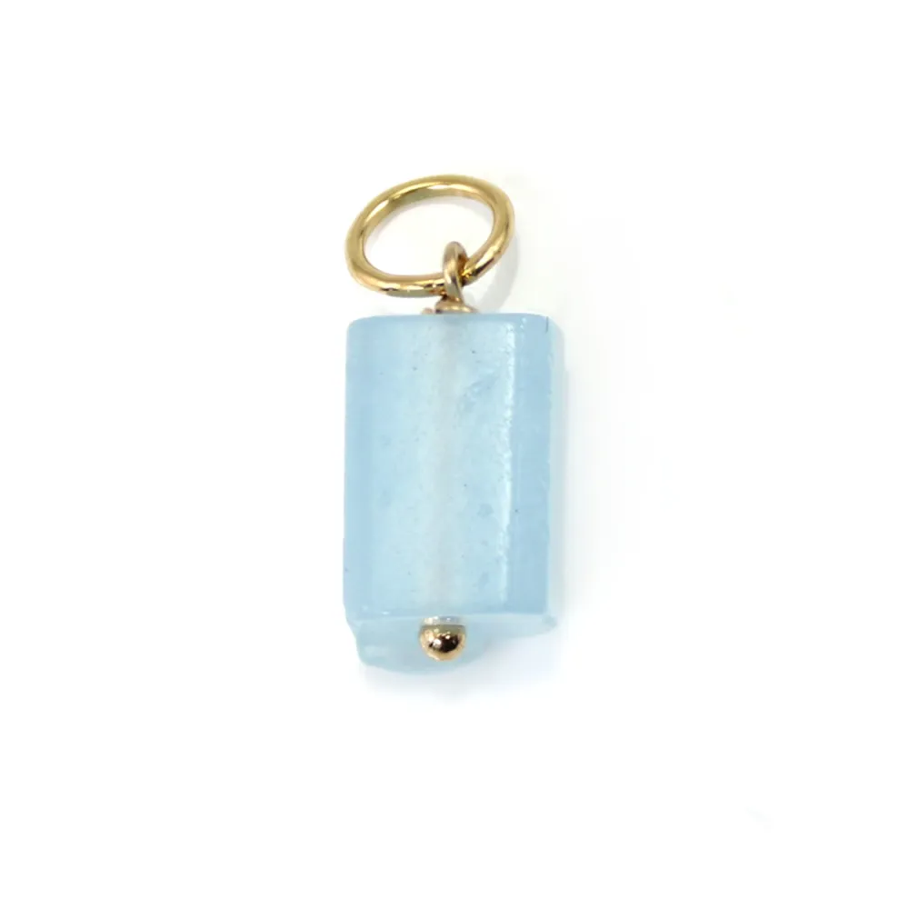 Pendent Baroque Aquamarine | Natural Blue Stone