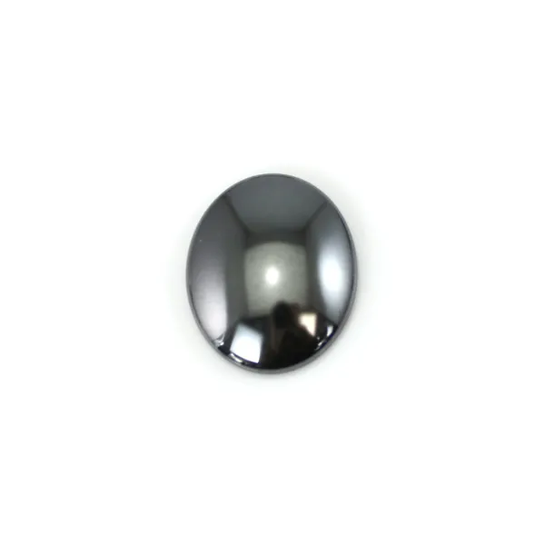 Cabochões Hematita Oval 10x12mm – Lote de 6 Pedras Naturais