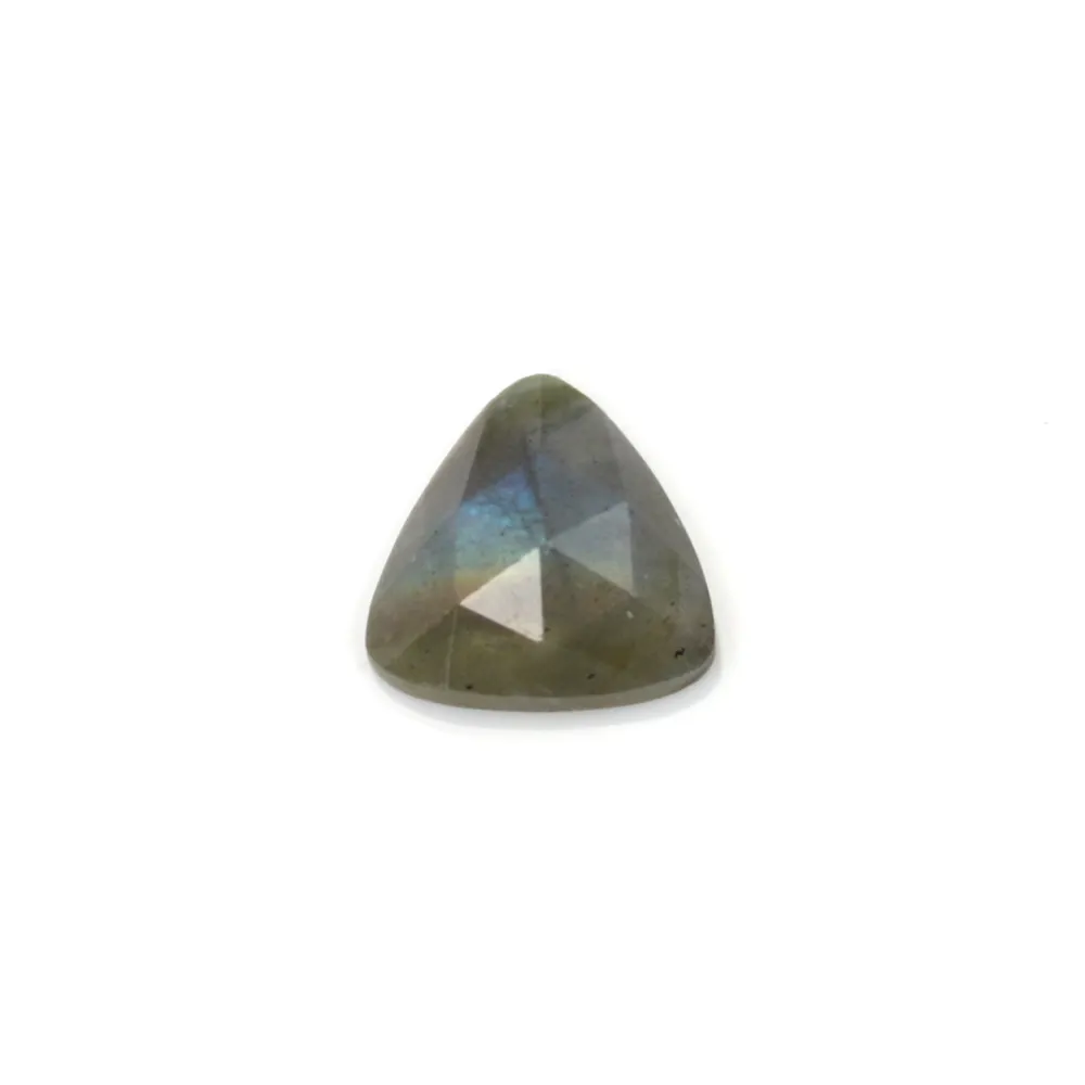 Cabochão Labradorite Triangular Facetado 10mm – Pedra Natural