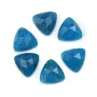 Cabochão Apatita Azul Triangular Facetado 10mm – Pedra Natural