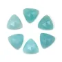 Faceted Amazonite Cabochon Triangle 10mm – Natural Stone