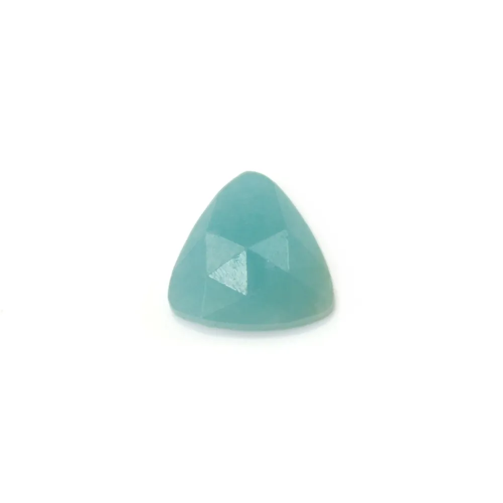 Faceted Amazonite Cabochon Triangle 10mm – Natural Stone