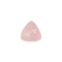 Faceted Rose Quartz Triangle Cabochon 10mm – Natural Stone