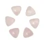 Faceted Rose Quartz Triangle Cabochon 10mm – Natural Stone