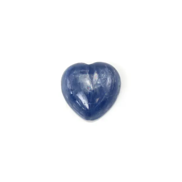 Cabochão Pedra Natural Cianita Coração 12mm – Jóias Calmantes