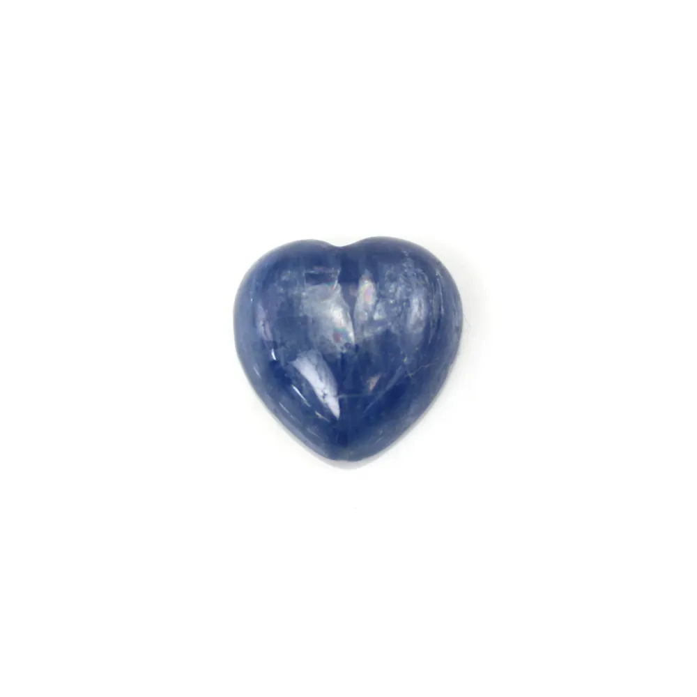 Cabochon Natürlicher Stein Kyanit Herz 12mm – Beruhigender Schmuck