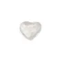 Cabochon Bergkristall Herz Facettiert 9x10mm – Naturstein