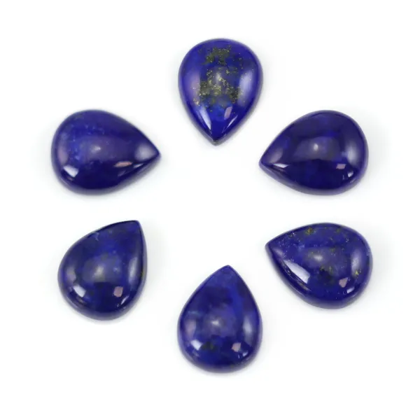 Cabochon Lapis Lazuli goutte 7x9mm x 1pc