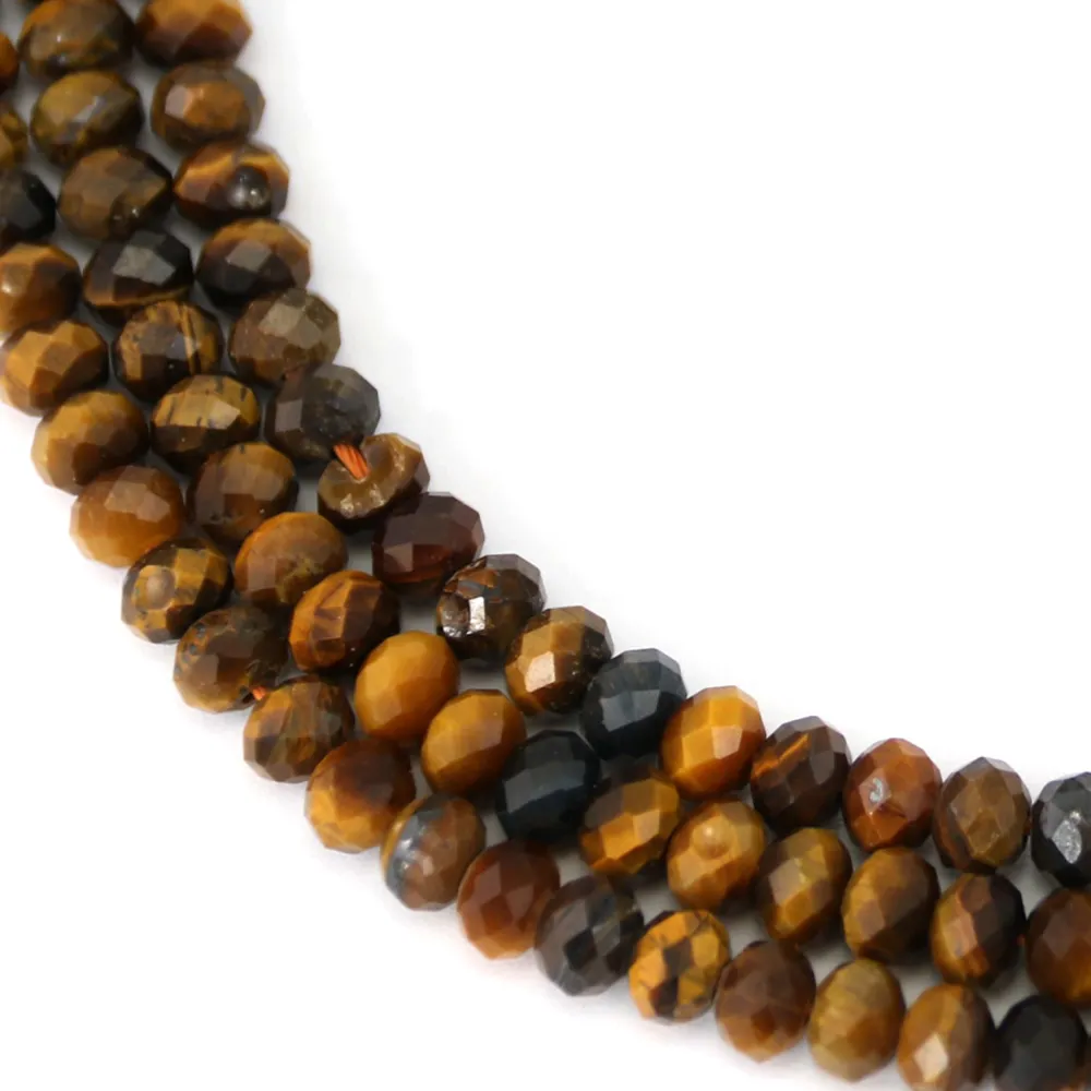 Perle Tigerauge 4x6mm Rondelle | Lieferant Schmuckherstellung