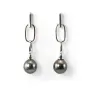 Earring starling silver 925 tahiti cultured pearl  x 2pcs