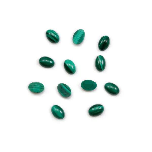 Oval Malachite Cabochon 3x5mm for ring