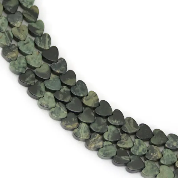 Heart Shape Kambaba Jasper Bead 4mm | Wholesale