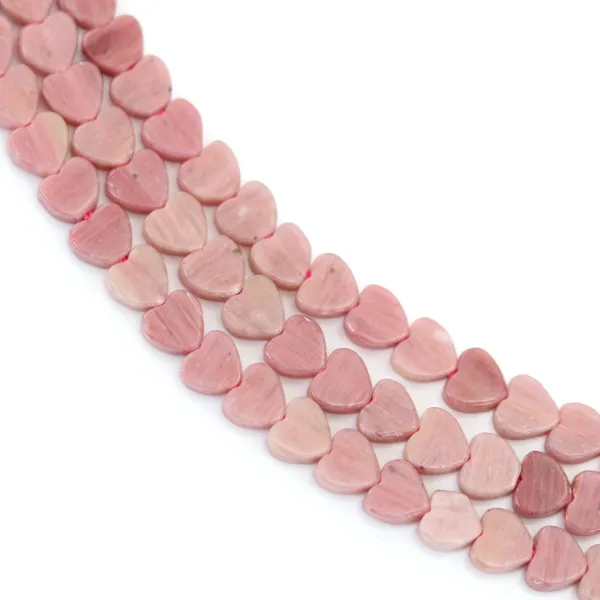 Pearl Heart 4mm Rhodonite | Wholesale Natural Jewelry