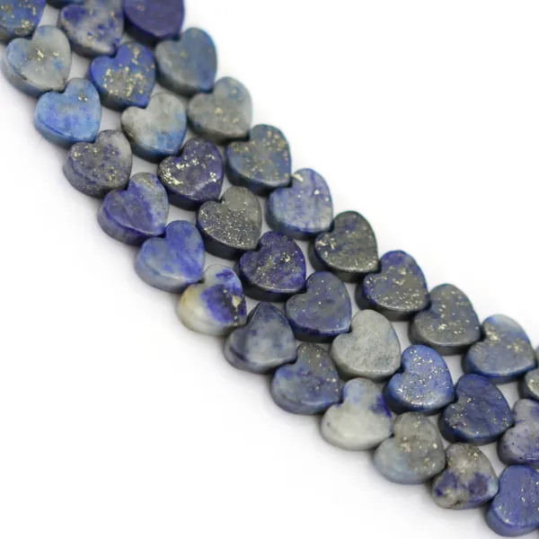 Perla Corazón 4mm Lapislázuli | Venta al por Mayor de Joyas