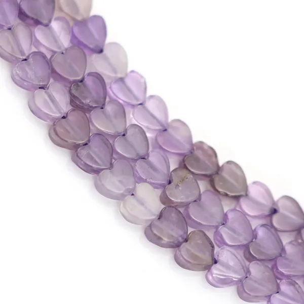 Heart Bead 4mm Amethyst | Wholesale Natural Jewelry