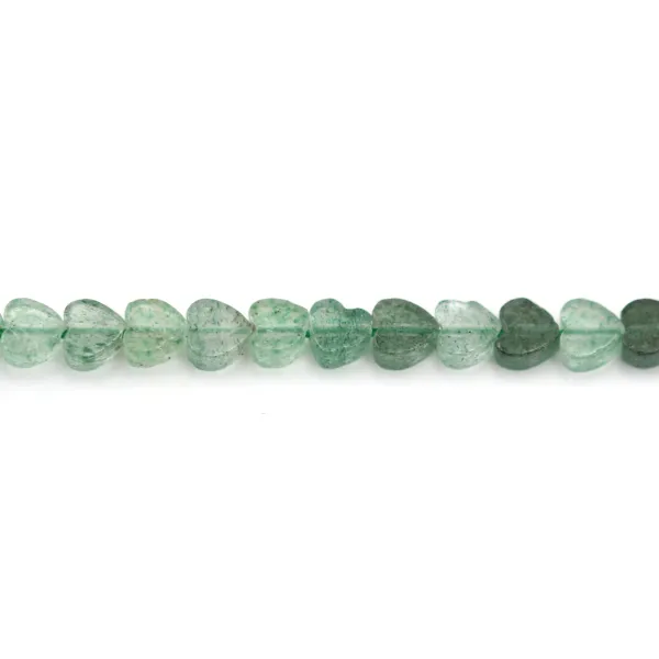 Quartz Aventurine (Fraise verte) coeur 4mm x 40cm