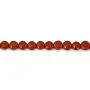 Facettierte Runde Flache Perle Roter Jaspis 4.5mm | Naturstein