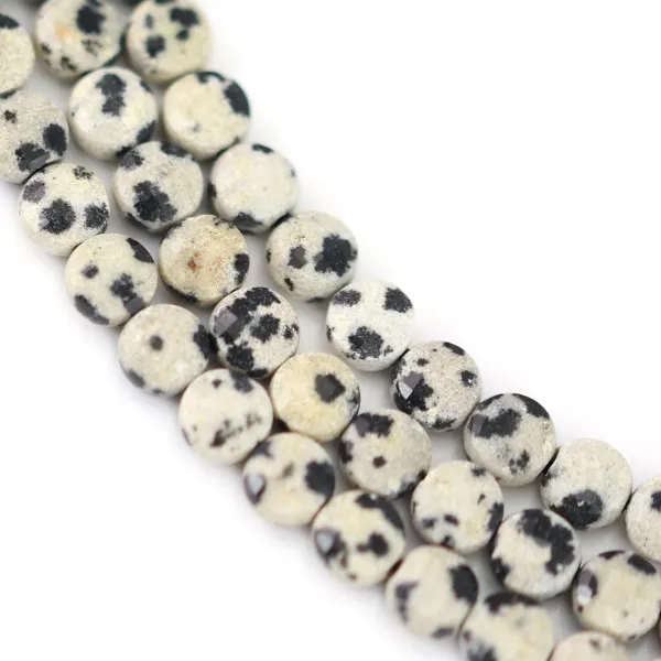 Dalmatian Jasper Faceted Bead 4mm| Jewelry Creation Components