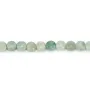 Perla Redonda Plana Facetada Jade 4mm | Pedra Natural Verde