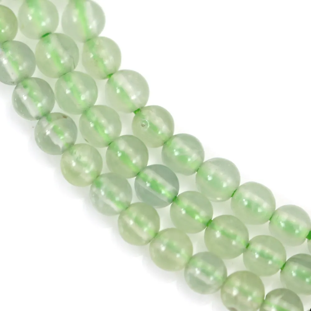 Perle Prehnit Rund 3mm | Feiner und Natürlicher Schmuck