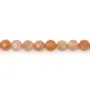 Perla Natural Pedra da Lua Laranja 4mm | Venda por Atacado
