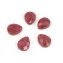 Facettierter Tropfen-Cabochon Rhodonit 8x10mm | Natürlicher Rosa Stein