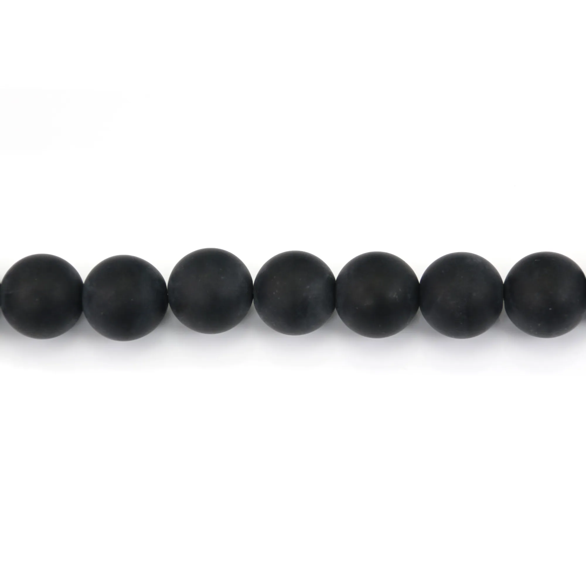 thumbnail image 2 of Natural 5x8mm Black Agate Onyx Abacus Rondelle Loose Beads Strand - 15 Inch 2 of 2