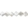 Perla Trifoglio Madreperla Bianca 8mm | Pietra Naturale Elegante