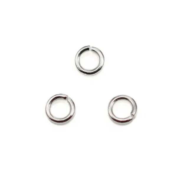 Anillas abiertas redondas 3mm - Acero Inoxidable para creación de joyas