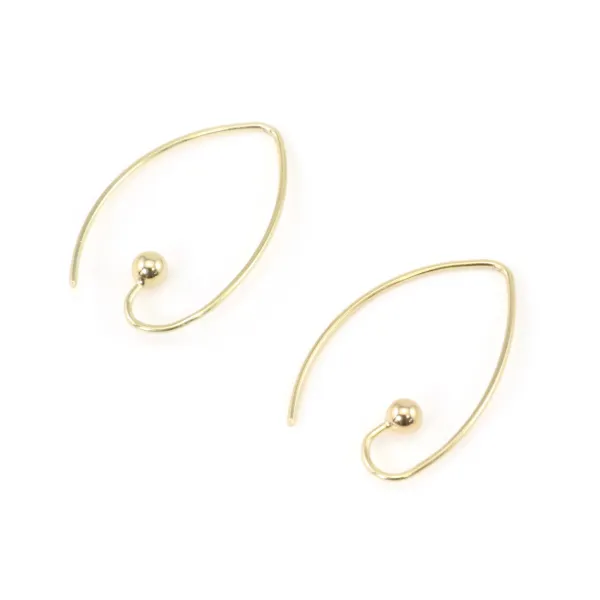 Ear hooks with ball for DIY