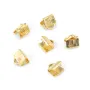 Terminale a pinza per nastro in pelle 5x6.5mm - Dorato x 6pcs