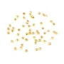 Contas de Esmagar dourado 1.5mm - Contas Acabamento Joias - Acessório Latão