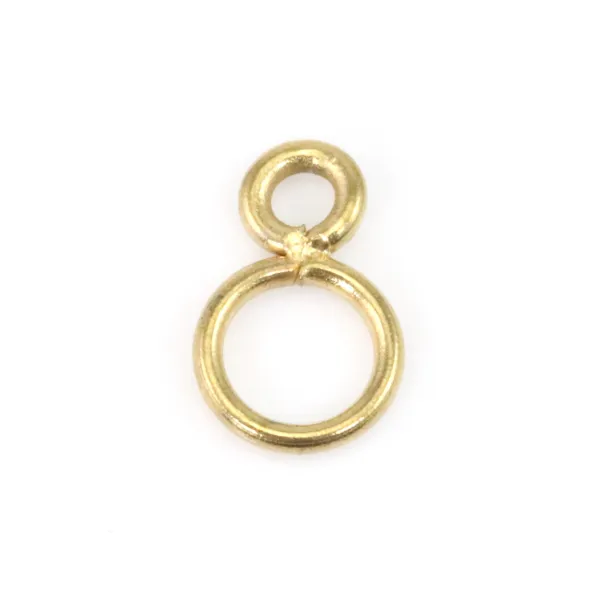Doppelte Geschweißte Ringe Goldfarben | Edelstahl 304 | Schmuckzubehör