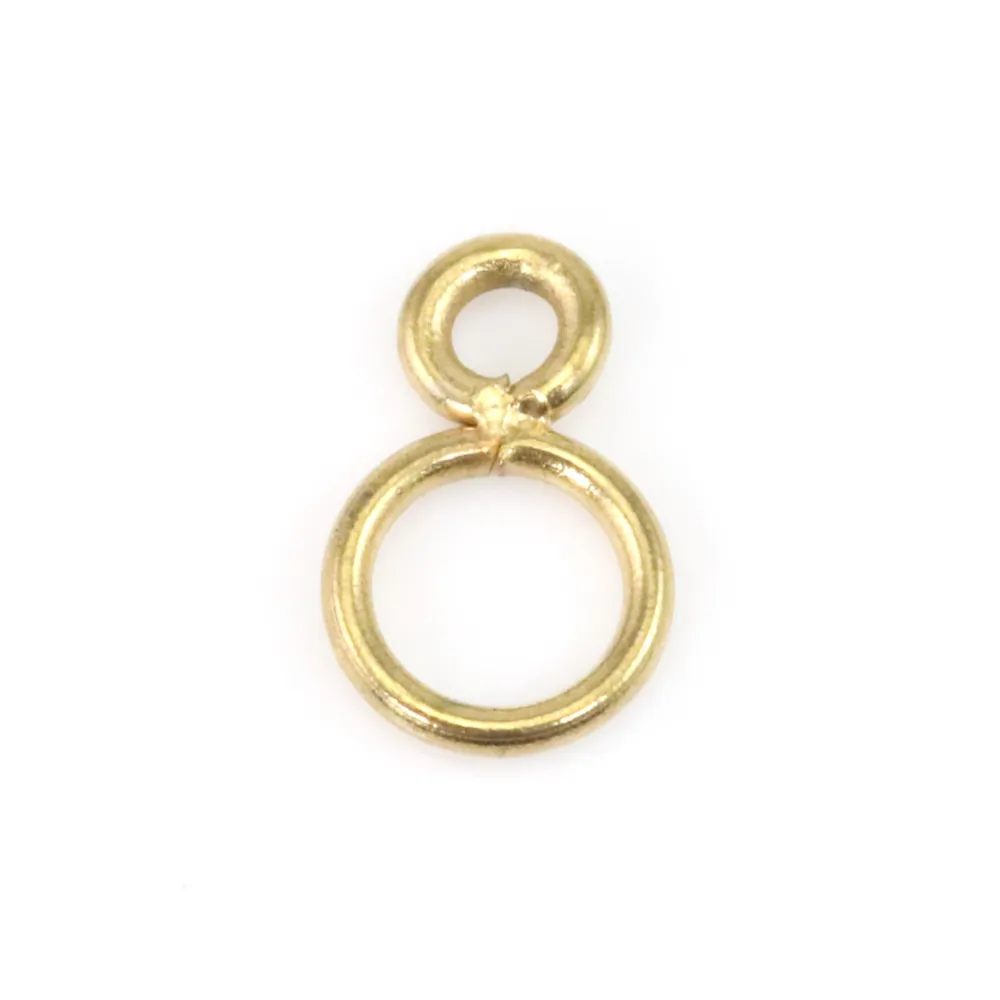Doppelte Geschweißte Ringe Goldfarben | Edelstahl 304 | Schmuckzubehör
