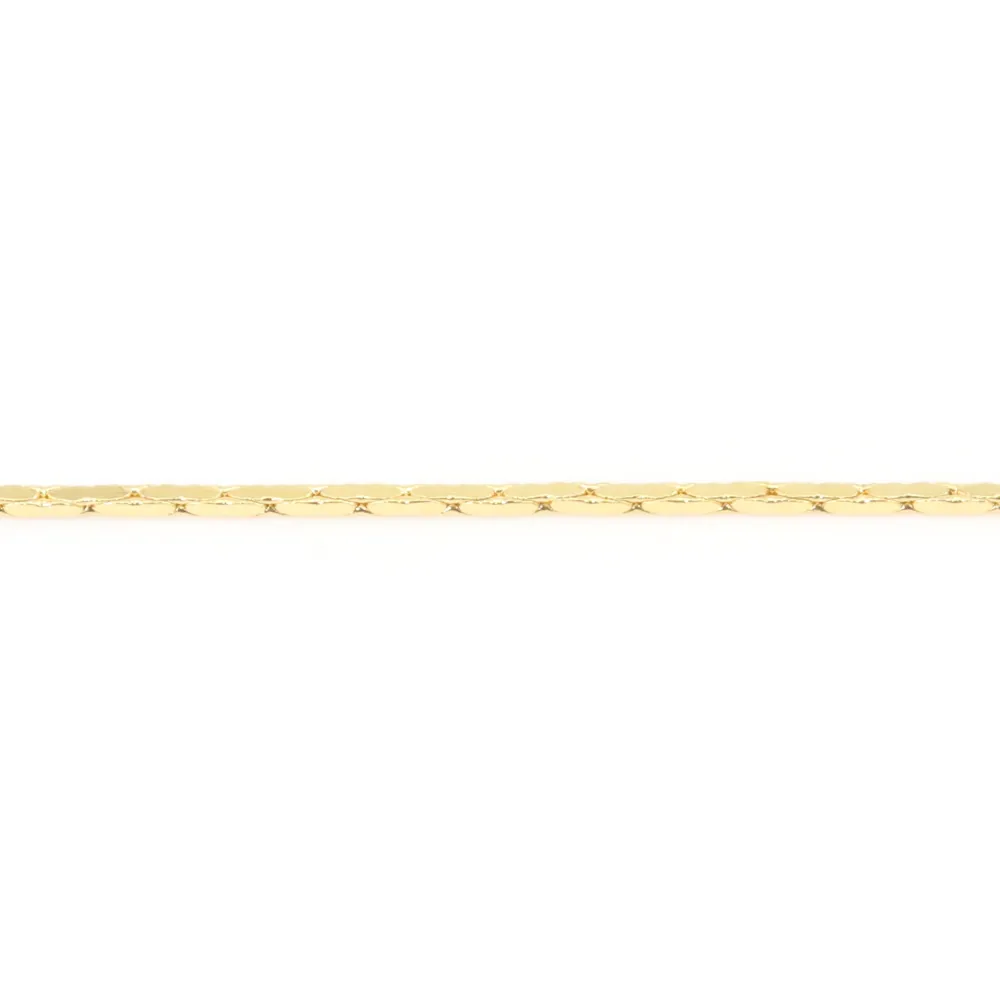 Schlangenkette 0.7mm | Gold-Finish | Großhändler für Schmuckzubehör