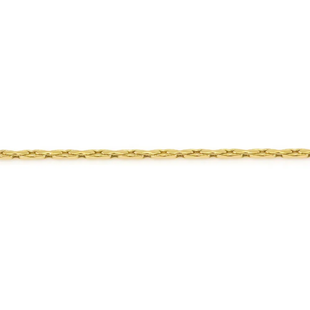 Corrente serpentina 0.6mm - Aço Inox 304 dourado x 1m