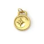 Medallón Dorado Acero Inox 304 | Motivo Luna & Estrella | Proveedor de Joyas