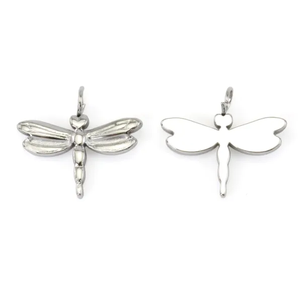 Stylized Dragonfly Pendant | Stainless Steel 304 | Jewelry Supplier