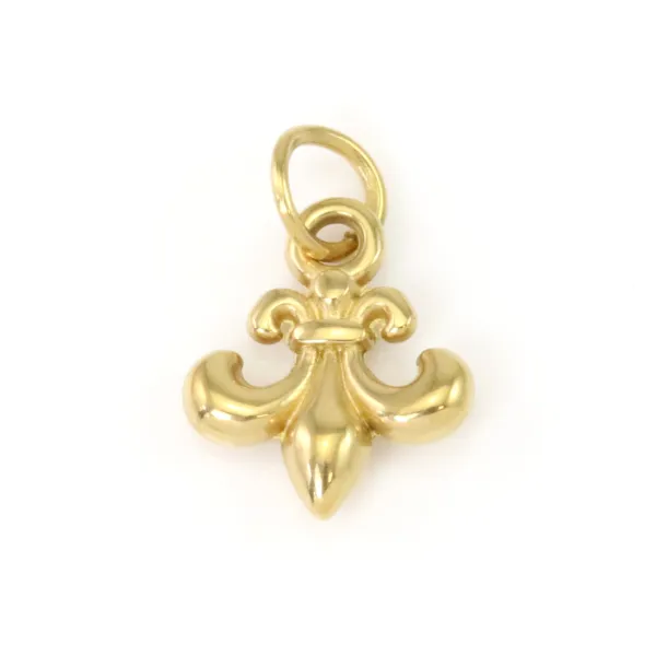 Fleur de Lys Dourada | Pingente Inoxidável | Fornecedor de Joias
