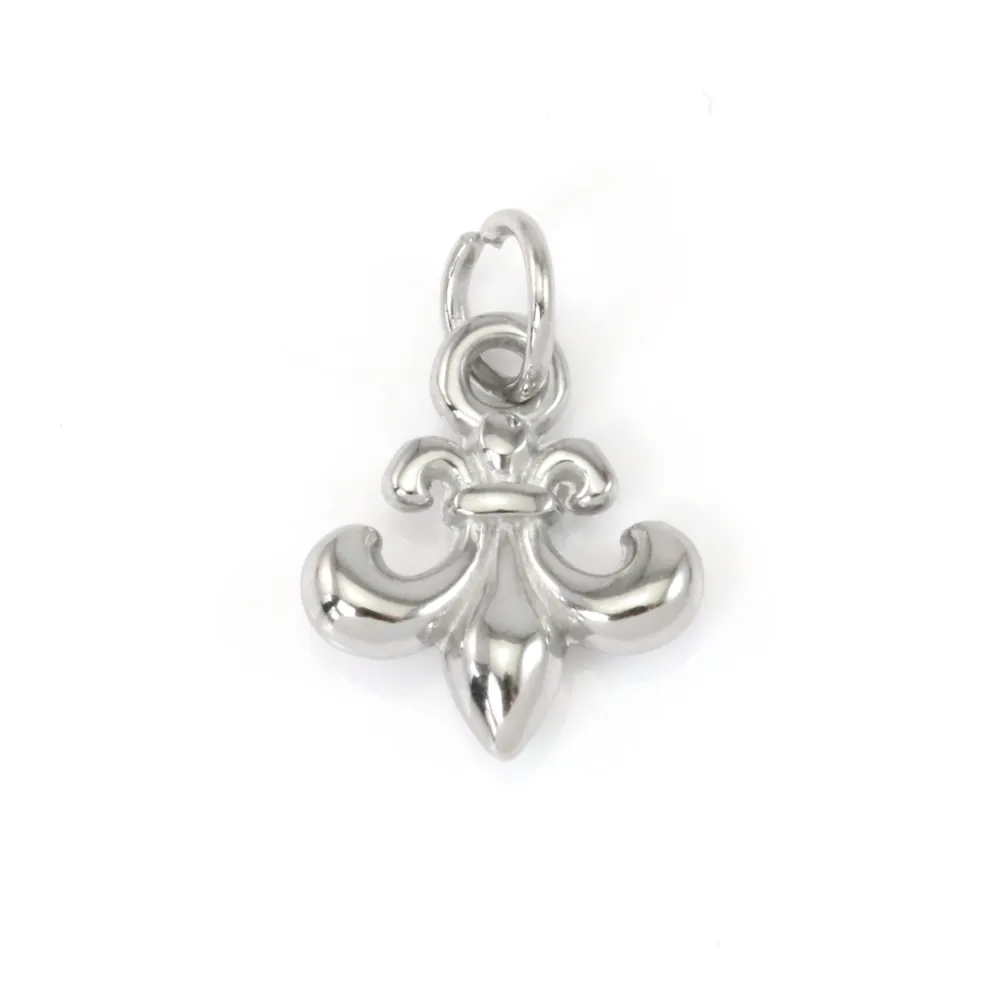 Pendente Acciaio Inox 304 | Motivo Fiore di Giglio | Fornitore Gioielli