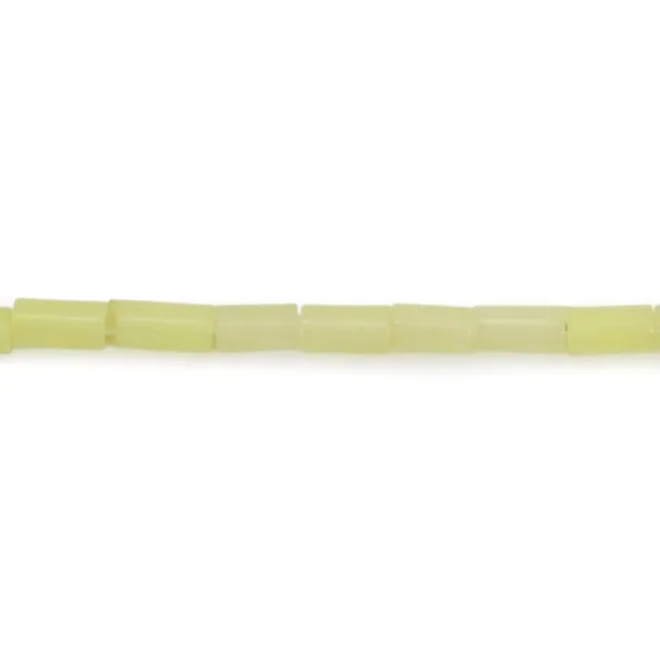 Perle Jade Koreanisch Gelb Grün Rechteck 2x4mm | Naturstein