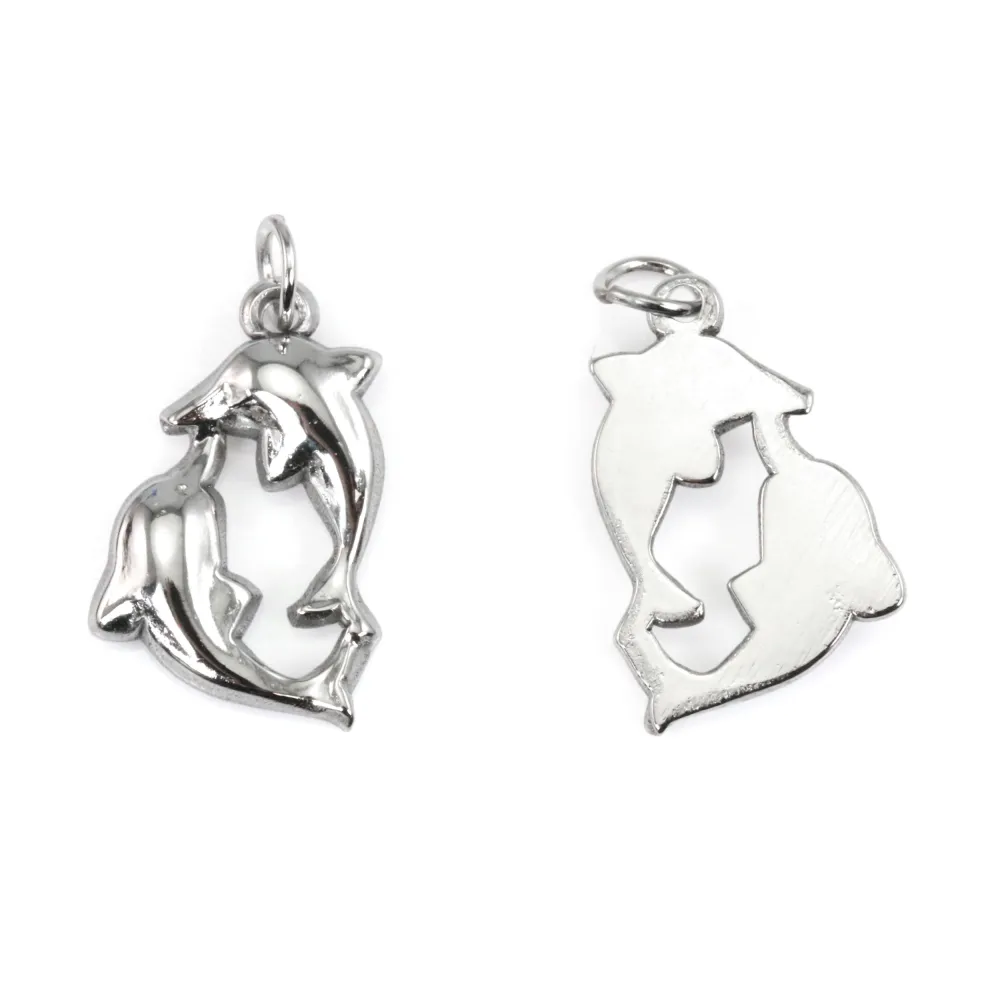 Péndulo Dúo Delfín 12x18mm | Acero Inox 304