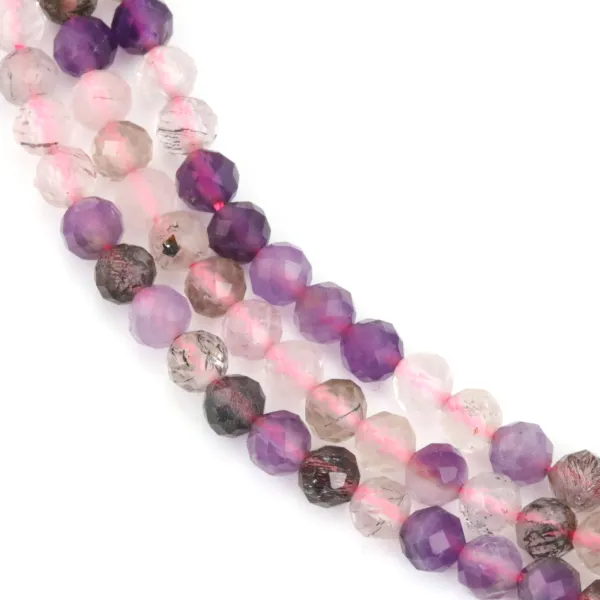 Super Seven Pearl 4mm | Natural Stone for Jewelry Creation