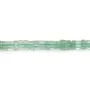 Green Aventurine Quartz Bead 1x1.5mm | Natural Square Slice Bead