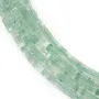 Green Aventurine Quartz Bead 1x1.5mm | Natural Square Slice Bead