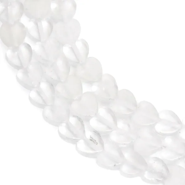 Perle Herz Bergkristall 6 mm | Großhändler Steine