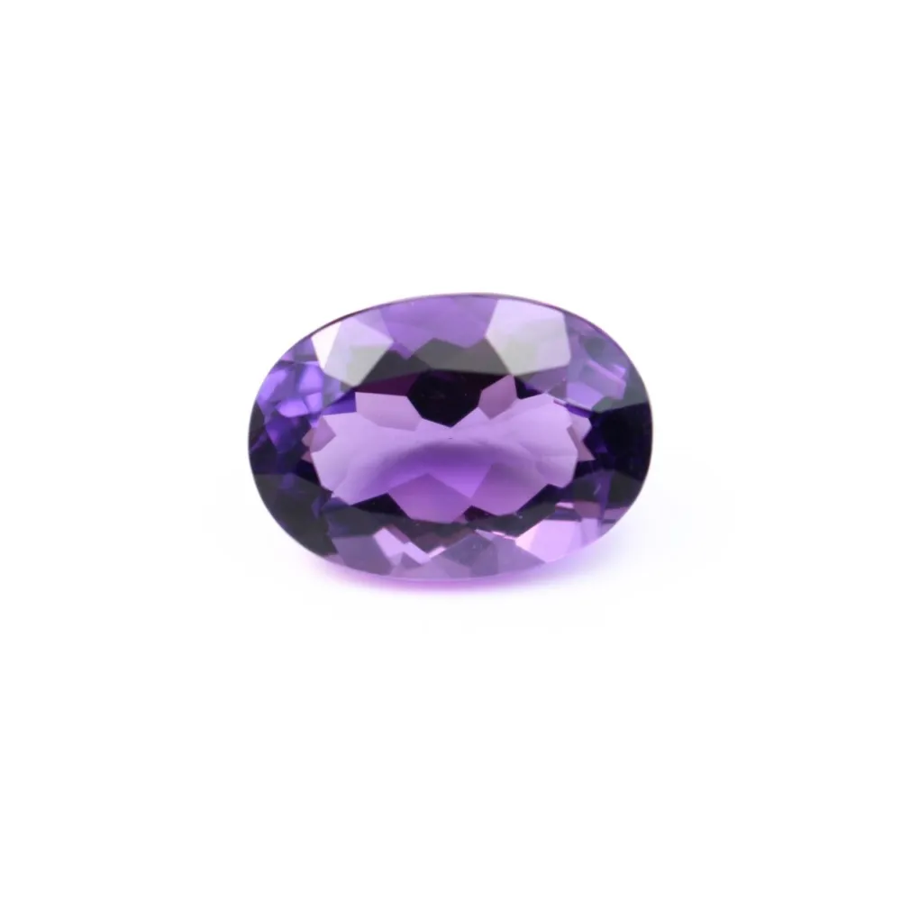 Ametista Oval Facetada para cravar 10x14mm