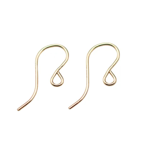 Ear wires with ring Gold Filled 19mm